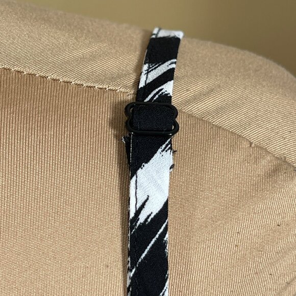 APT.9 Tank Top Black White Chevron Size 2X Cami Shell Round Neck - Picture 4 of 8